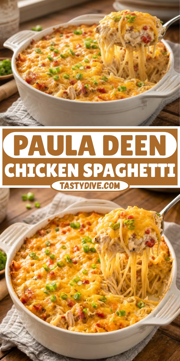 The Paula Deen Chicken Spaghetti Recipe is the ultimate comf
