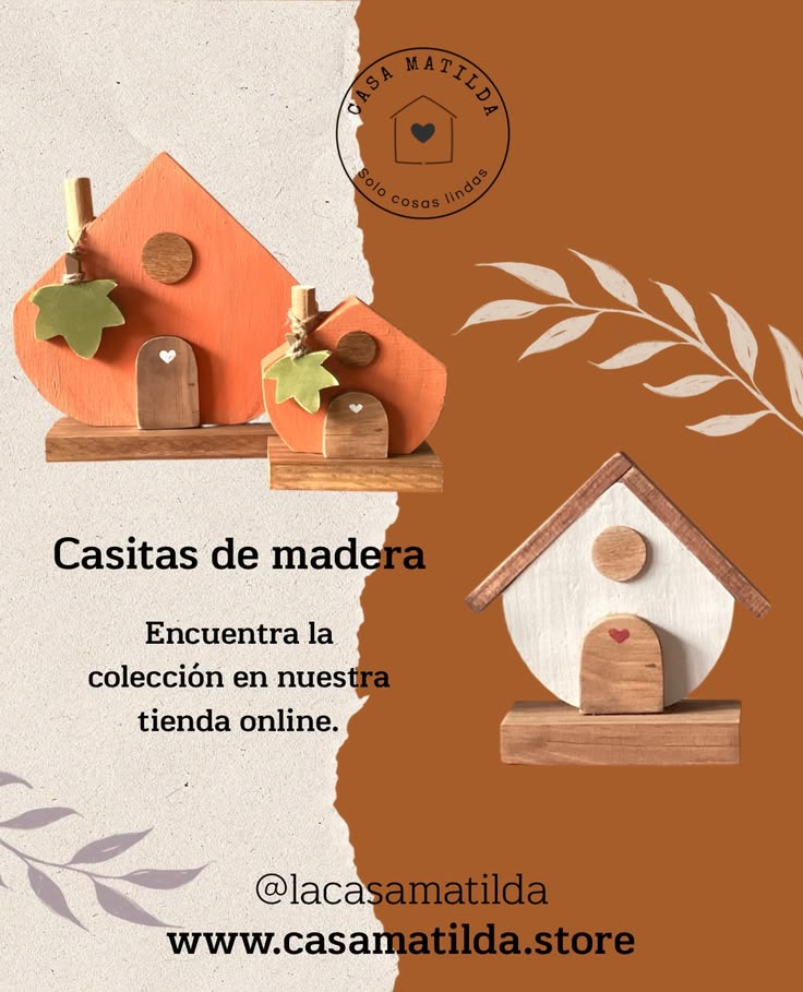 Casitas calabaza! Solo en Casa Matilda! Hechas a mano con ma