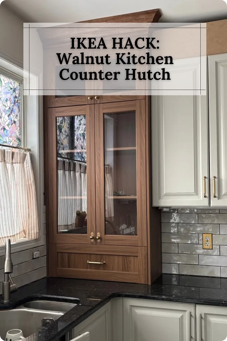 If you’ve ever priced out a custom walnut kitchen hutch, you