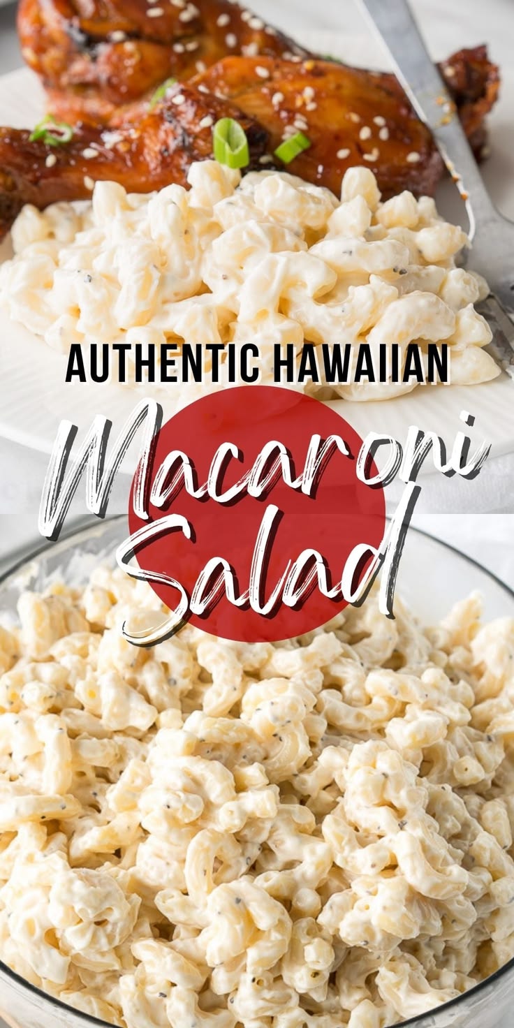 This cool and creamy Authentic Hawaiian Macaroni Salad is su
