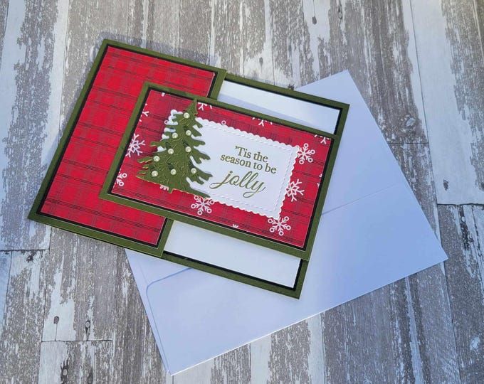 Fun Fold CHRISTMAS CARD Gift Card Holder Pop-up Stampin up W