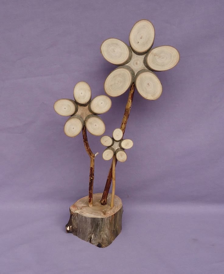 Wooden Flower 389 by PaWoods on Etsy, $16.00