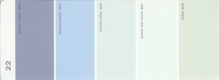 Martha Stewart Paint 5-Color Palette Card #22.  Available fr