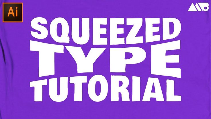 How to Create Squeezed Text in Adobe Illustrator Tutorial