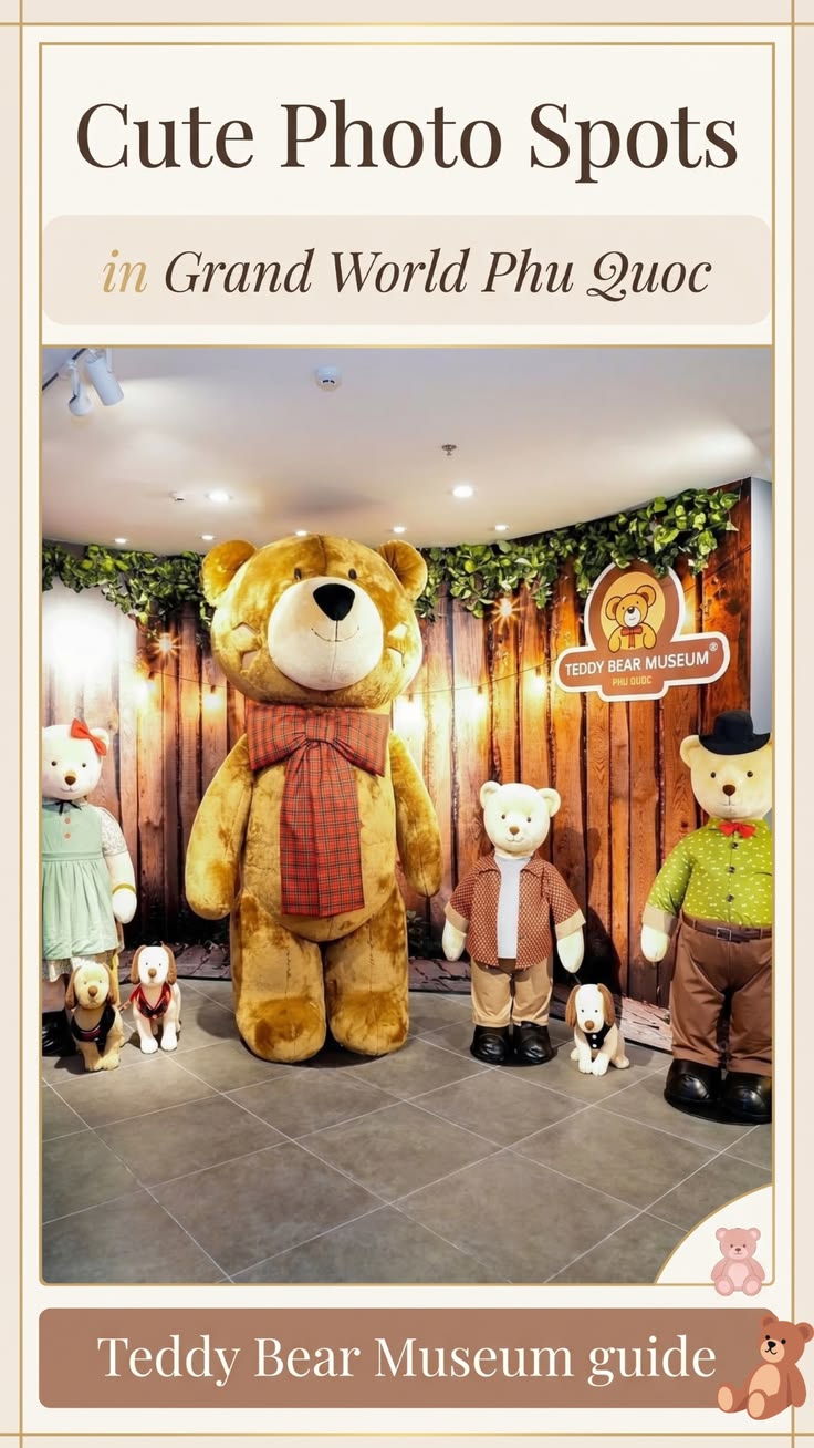 Teddy Bear Museum Phu Quoc is not a classic toy exhibition. 