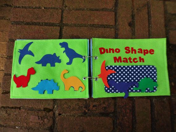 Dinosaur Quiet Book, dino felt book, felt dino, All About Kr