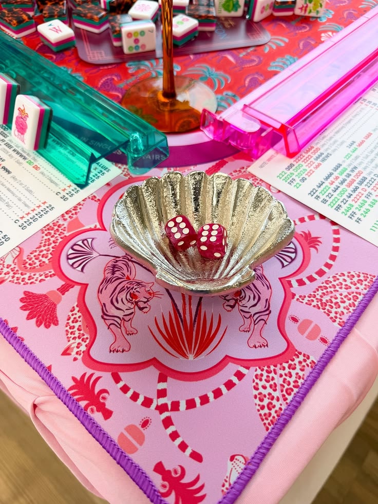 Seaside Soirée Mahjong Dice Dish Bring effortless coastal gl