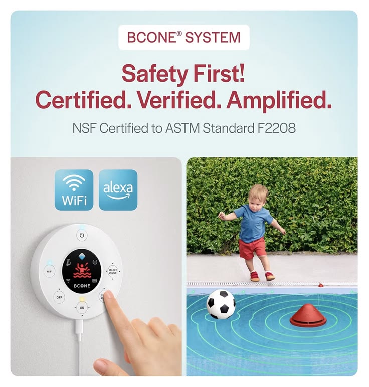 Pool alarm for kids! Pool movement detection! Splash detecti