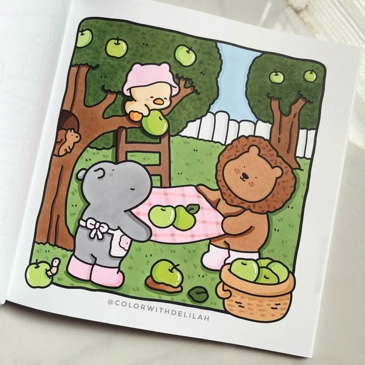 Cozy daily life coloring illustrations capture slow mornings