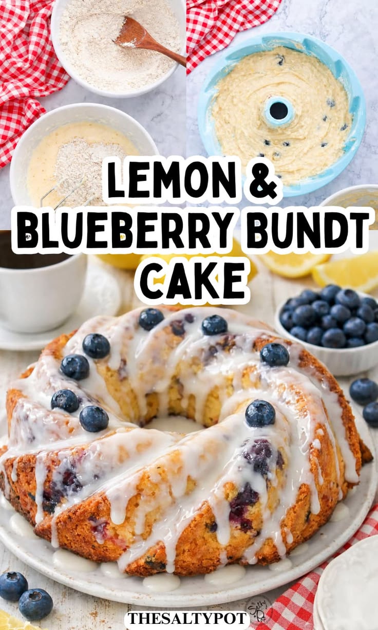 No-Fail Lemon Blueberry Bundt Cake (Small Batch!)
