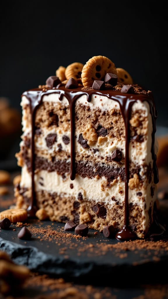 Treat yourself to the ultimate dessert mashup! 🍦 This layere