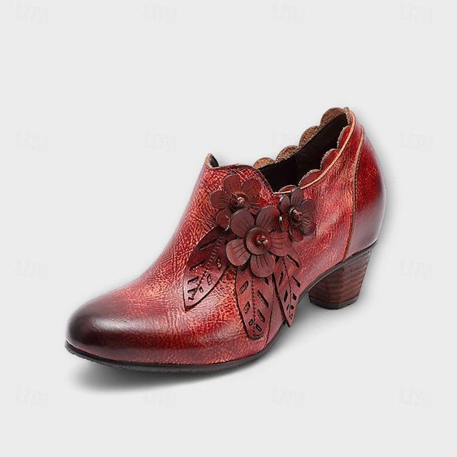 Women's Heels Pumps Handmade Shoes Vintage Shoes Party Daily