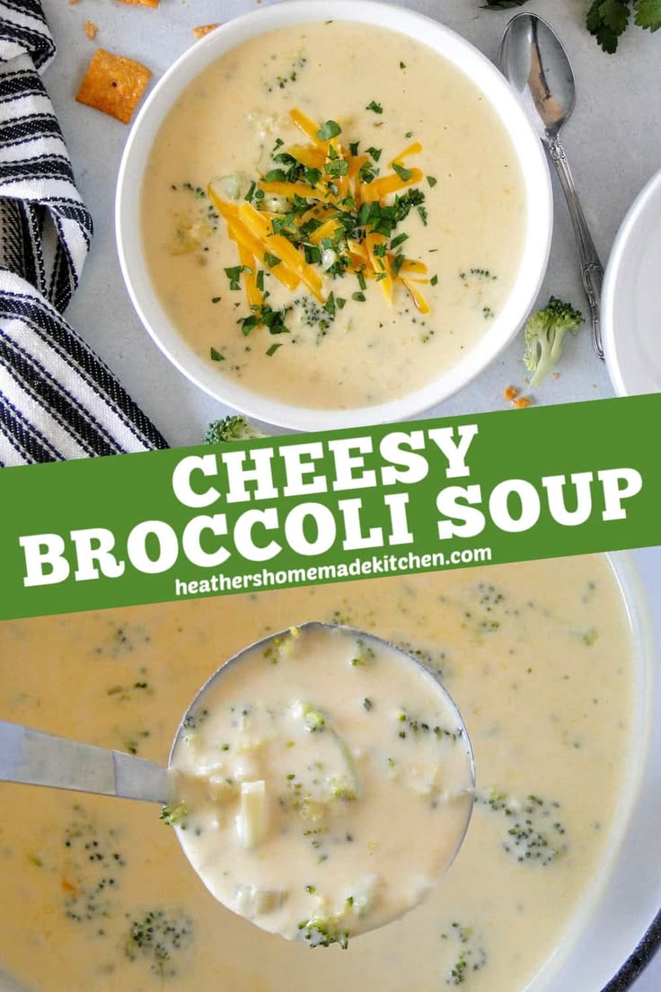 Cheesy Broccoli Soup is the ultimate comfort food that is cr