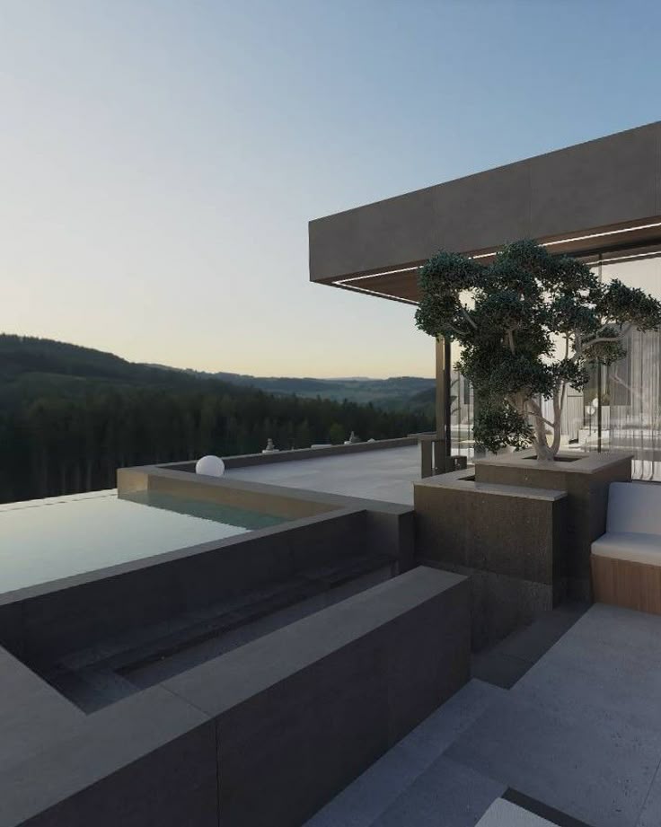 Modern minimalist luxury villa design complemented by invent