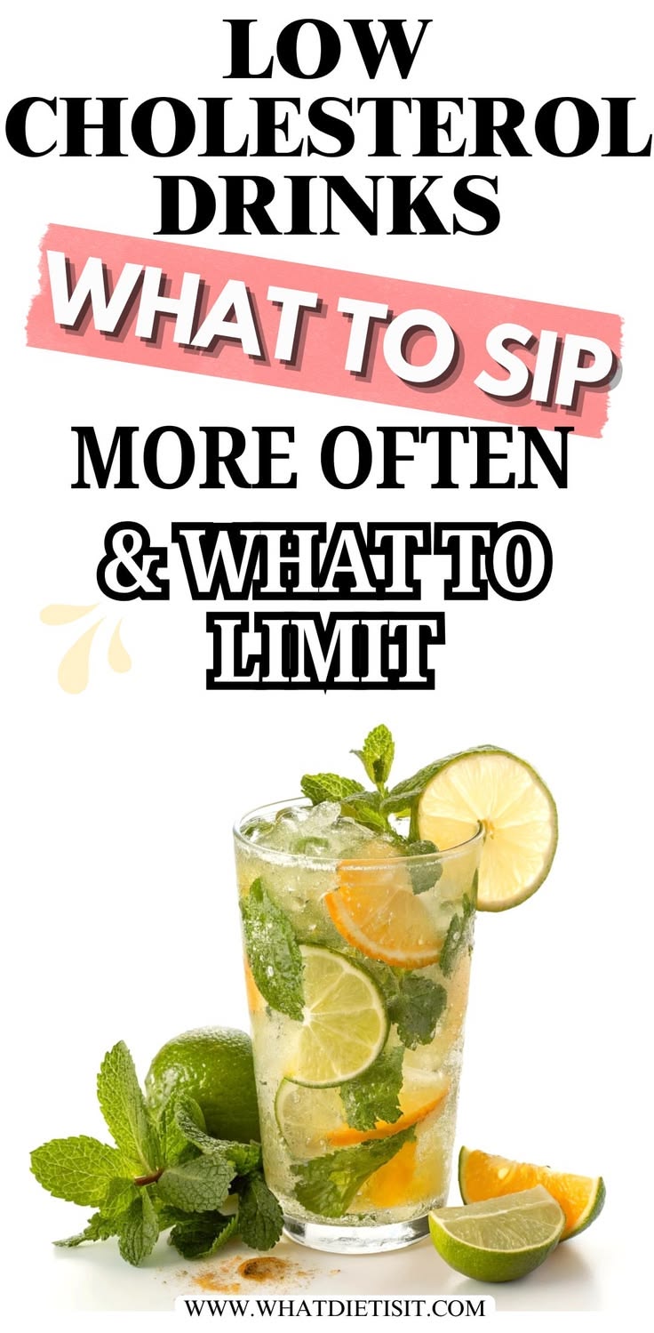 Build a better beverage routine with low cholesterol drinks 
