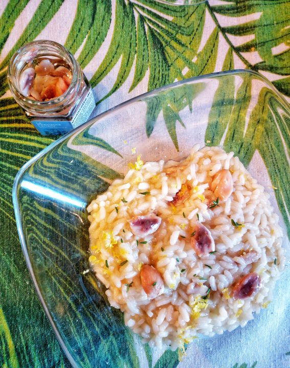 Risotto profumato con guancette di salmerino | Il mio piccol