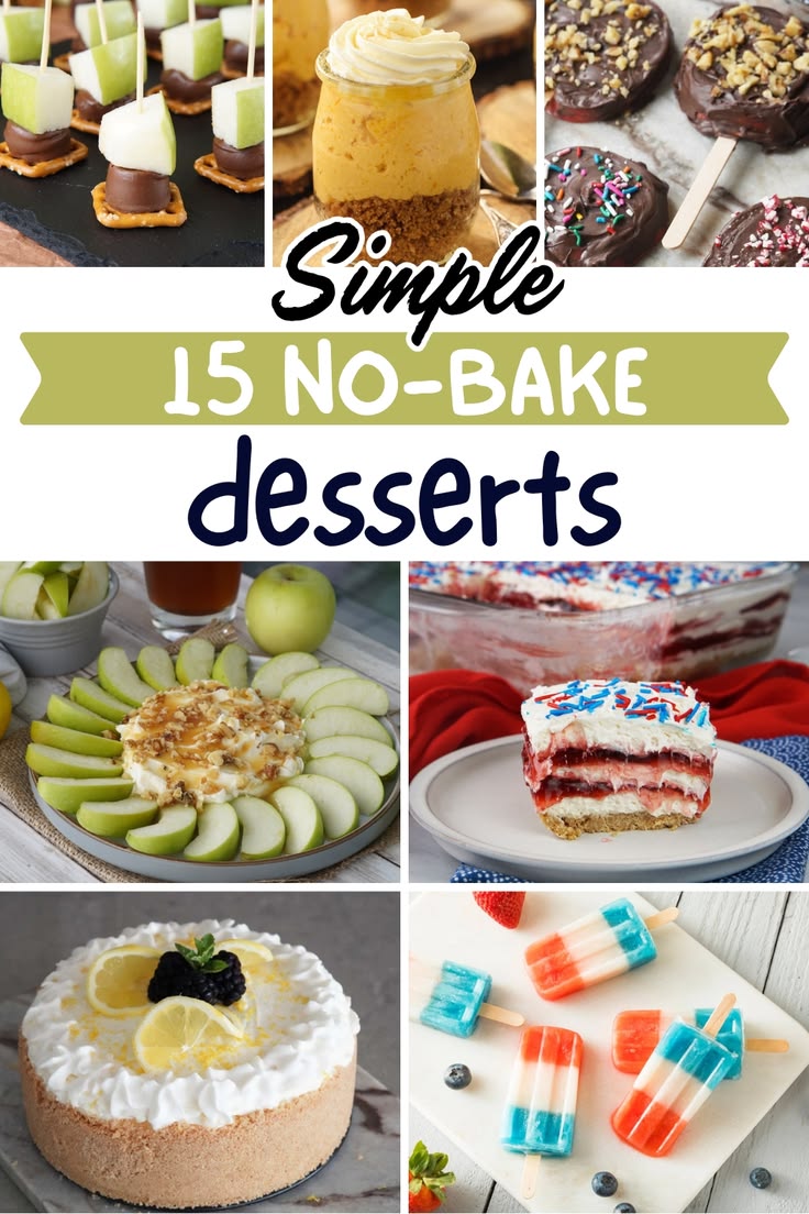 When you want a delicious dessert without heating up the kit