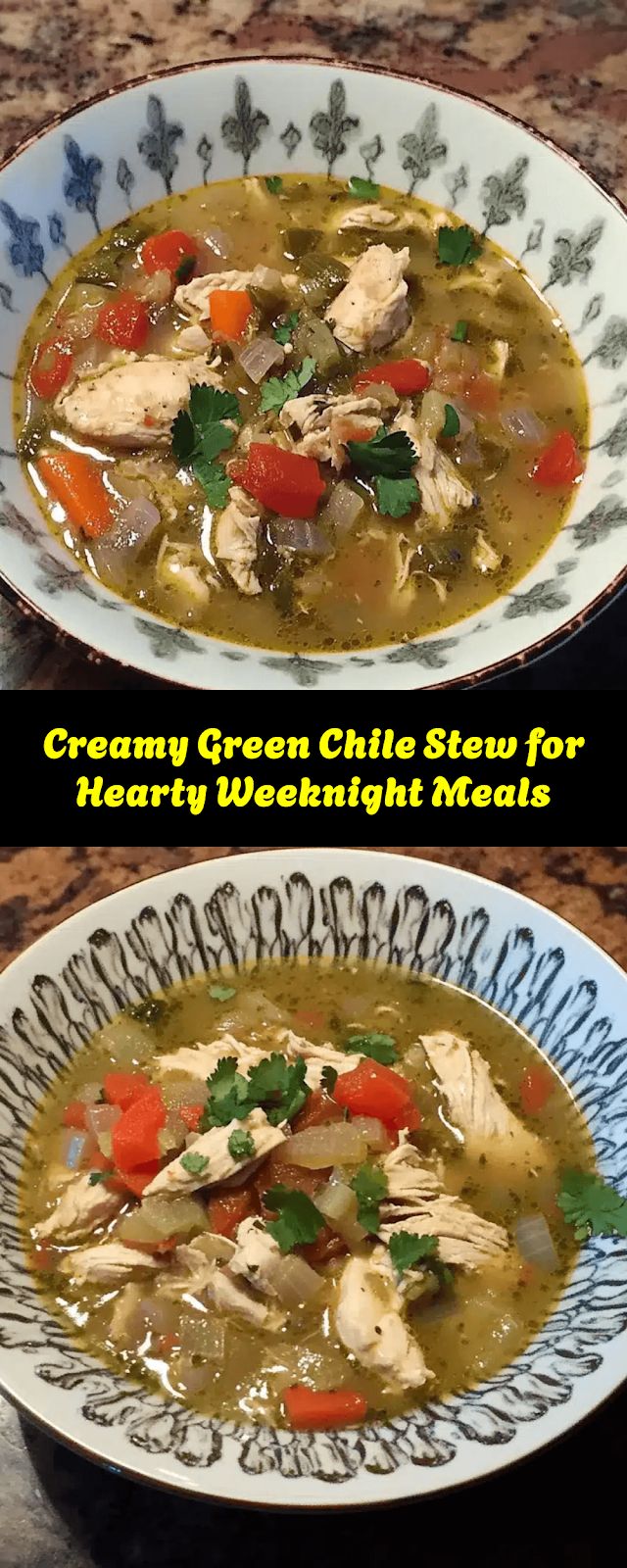 Indulge in this Green Chile Stew, a creamy and hearty weekni