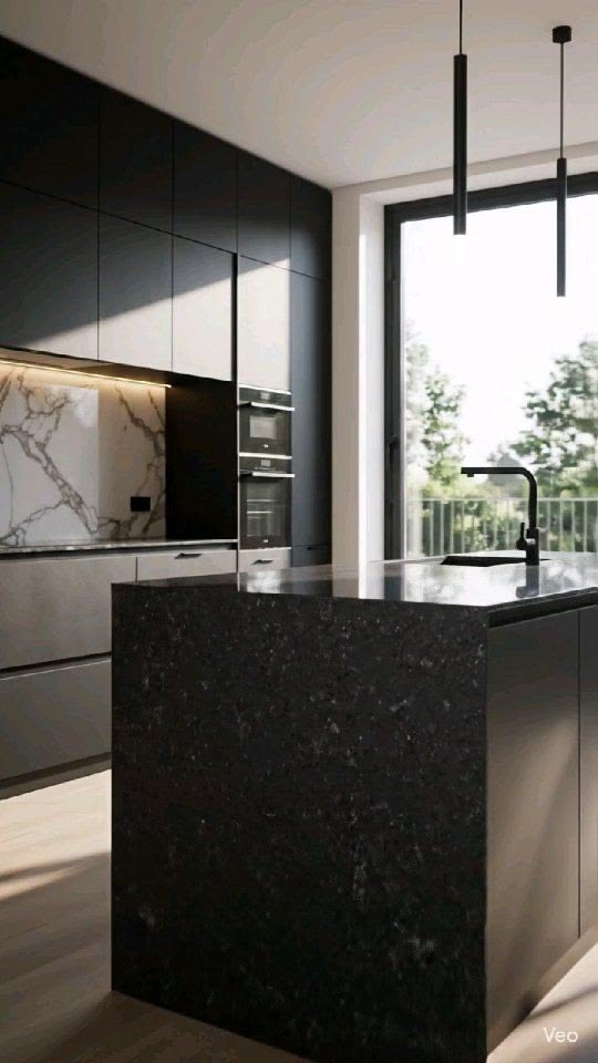 “Bold Black. Timeless Luxury. Modular Kitchen Perfection.”

