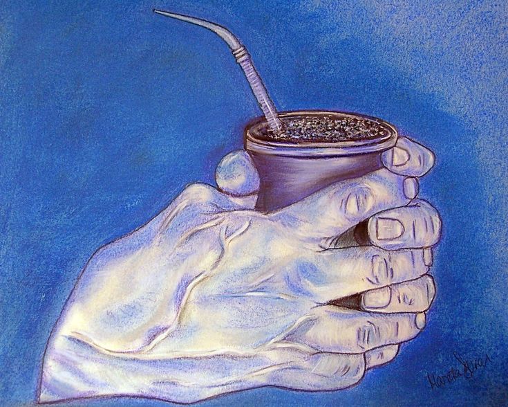 Dibujo de manos tecnicas pastel, lapices