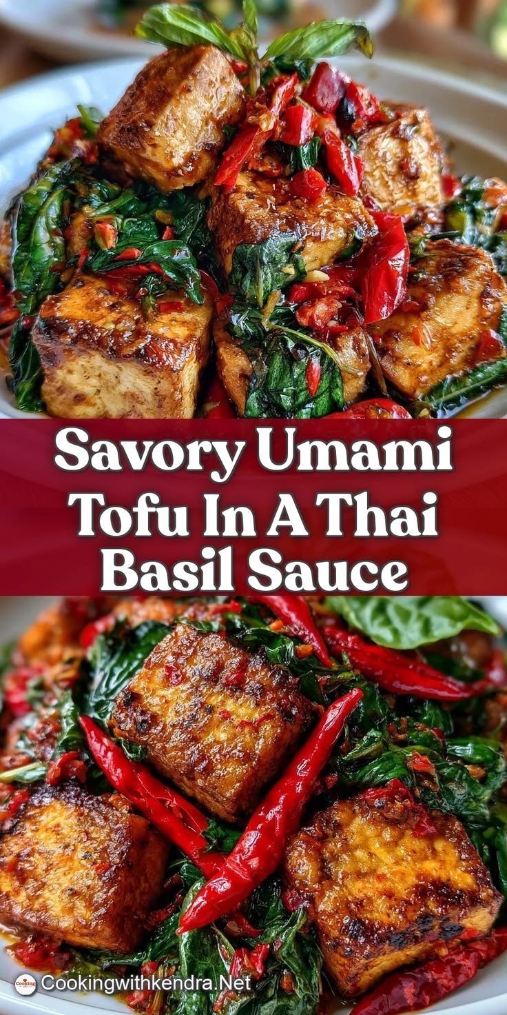 Enjoy the salty and sweet balance of this Thai Basil Tofu St