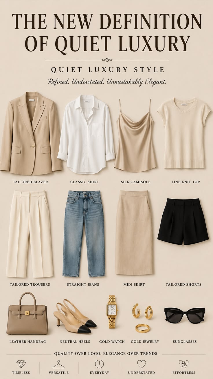 The ultimate quiet luxury wardrobe checklist 🤎 These timeles