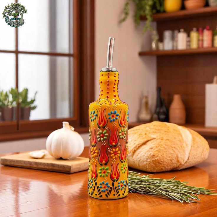 Handmade Ceramic Olive Oil Dispenser | Vinegar & Sauce Cruet