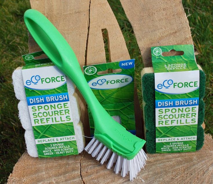 Ecoforce Recycled Dish Brush with replaceable head