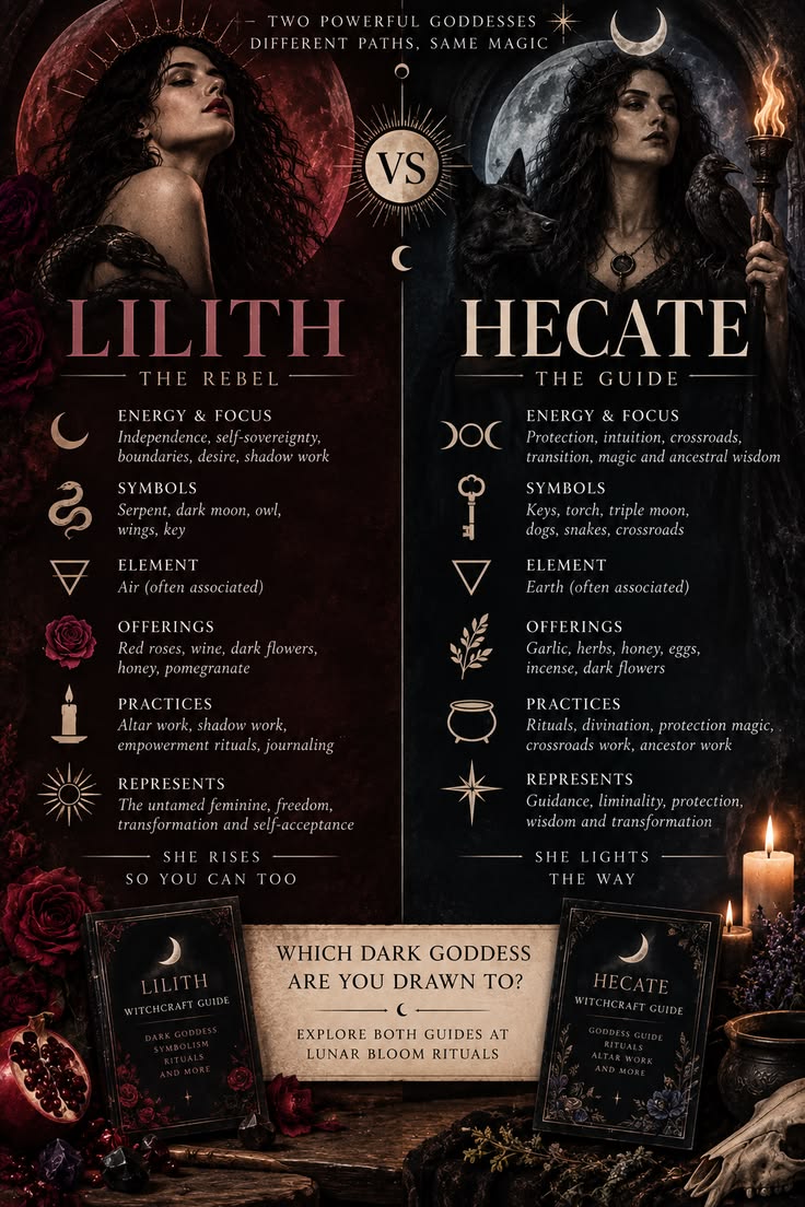 Lilith or Hecate? Explore the symbolism, energy, offerings a
