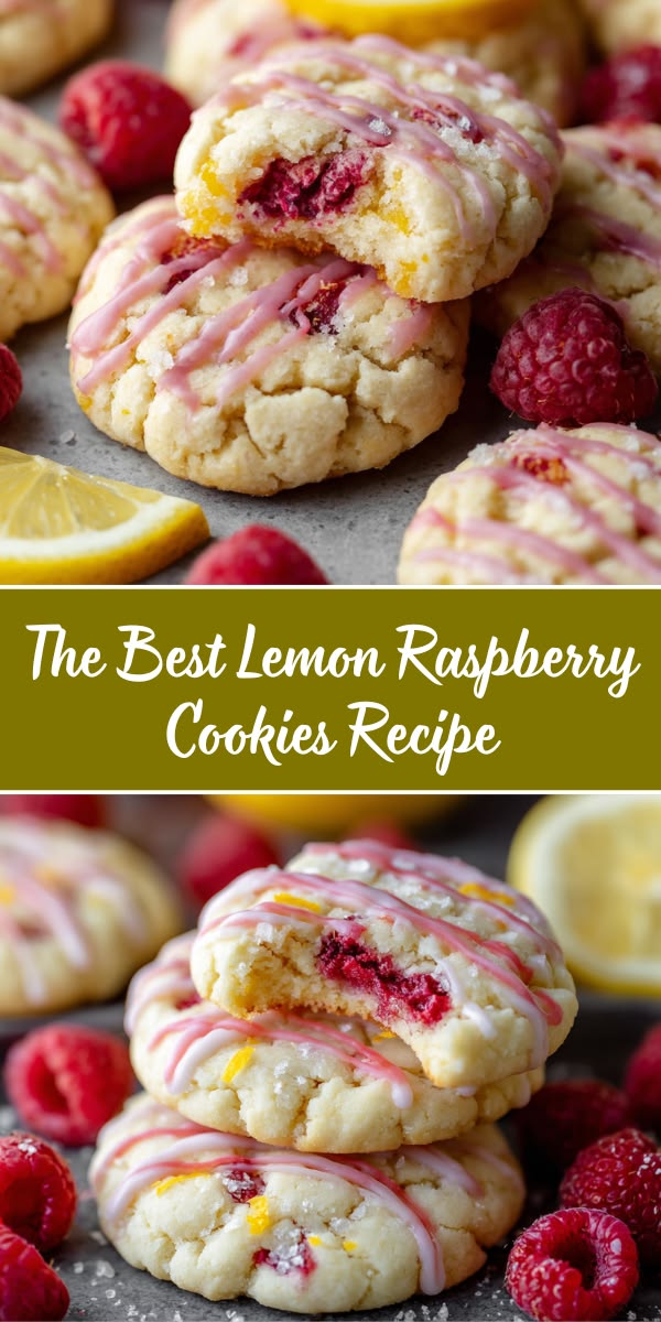 Brighten up your baking with these soft and chewy lemon rasp