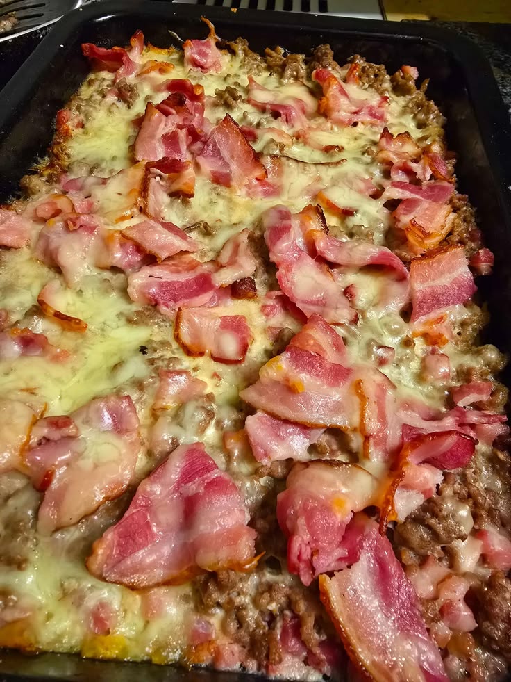 Carnivore Cheeseburger Casserole