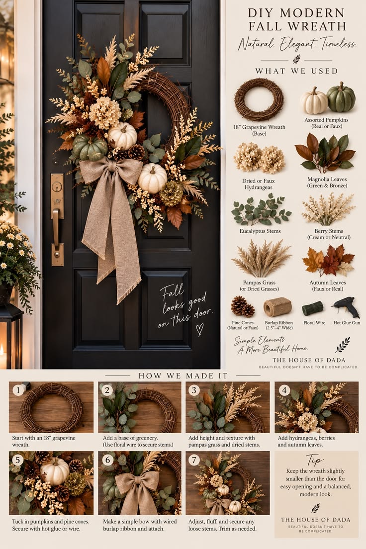 Bring the same warm, natural colors from your fall table all