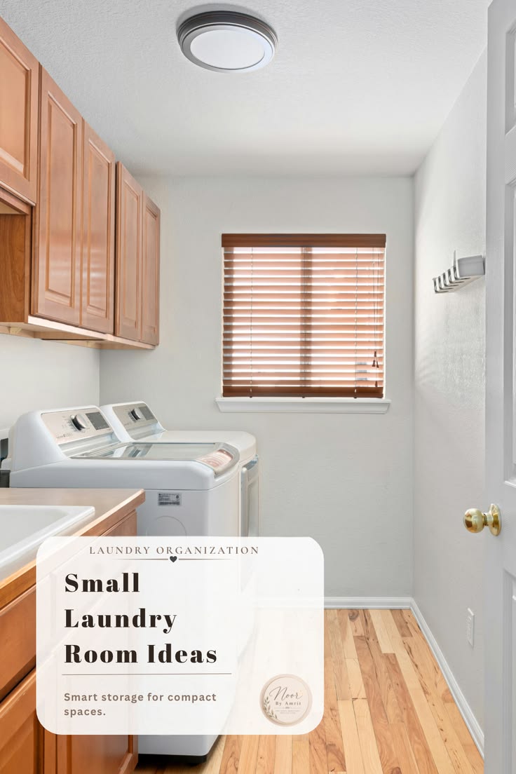 Working with a small laundry room? Make every inch count wit