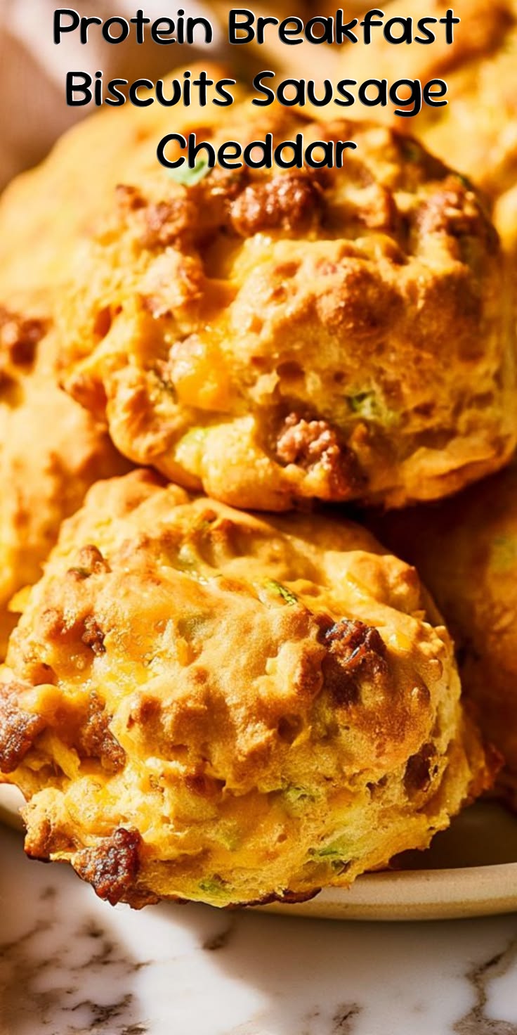 Start your day with these Protein Breakfast Biscuits (Sausag