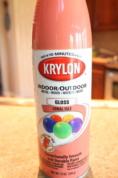 Krylon Coral Isle, for the 3 drawer campaign dresser in Vivi