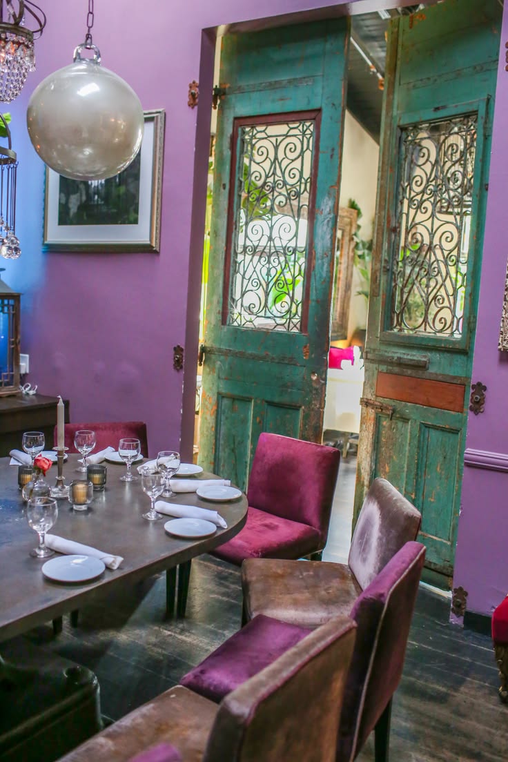 Explore the colorful dining room at SUR from Vanderpump Rule