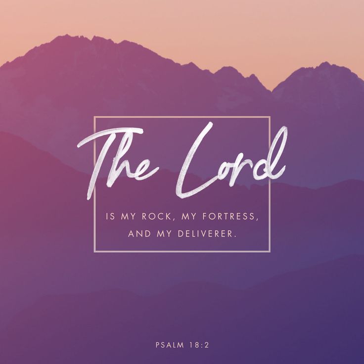 The LORD is my rock, and my fortress, and my deliverer; my G