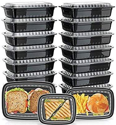 Meal Prep Containers [21 Pack -3 Sizes] With Lids, Reusable 