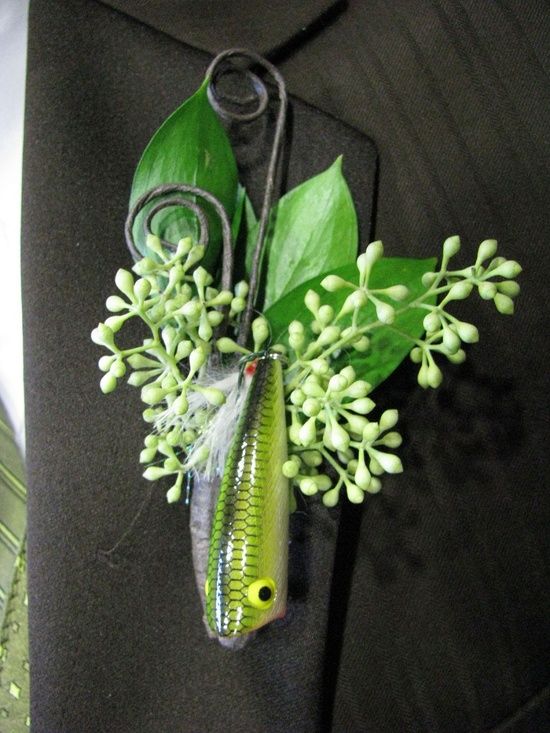 fishing lure bootineer | wedding / we will so have this fish