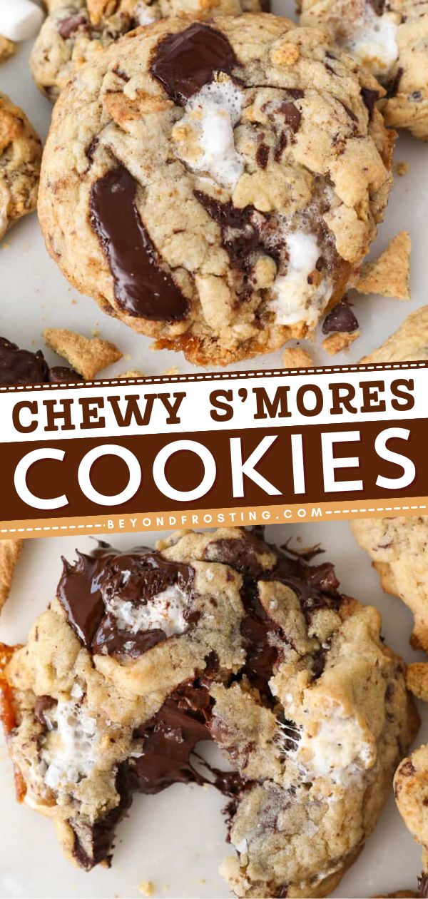 A Christmas dessert idea featuring thick chocolate chip cook