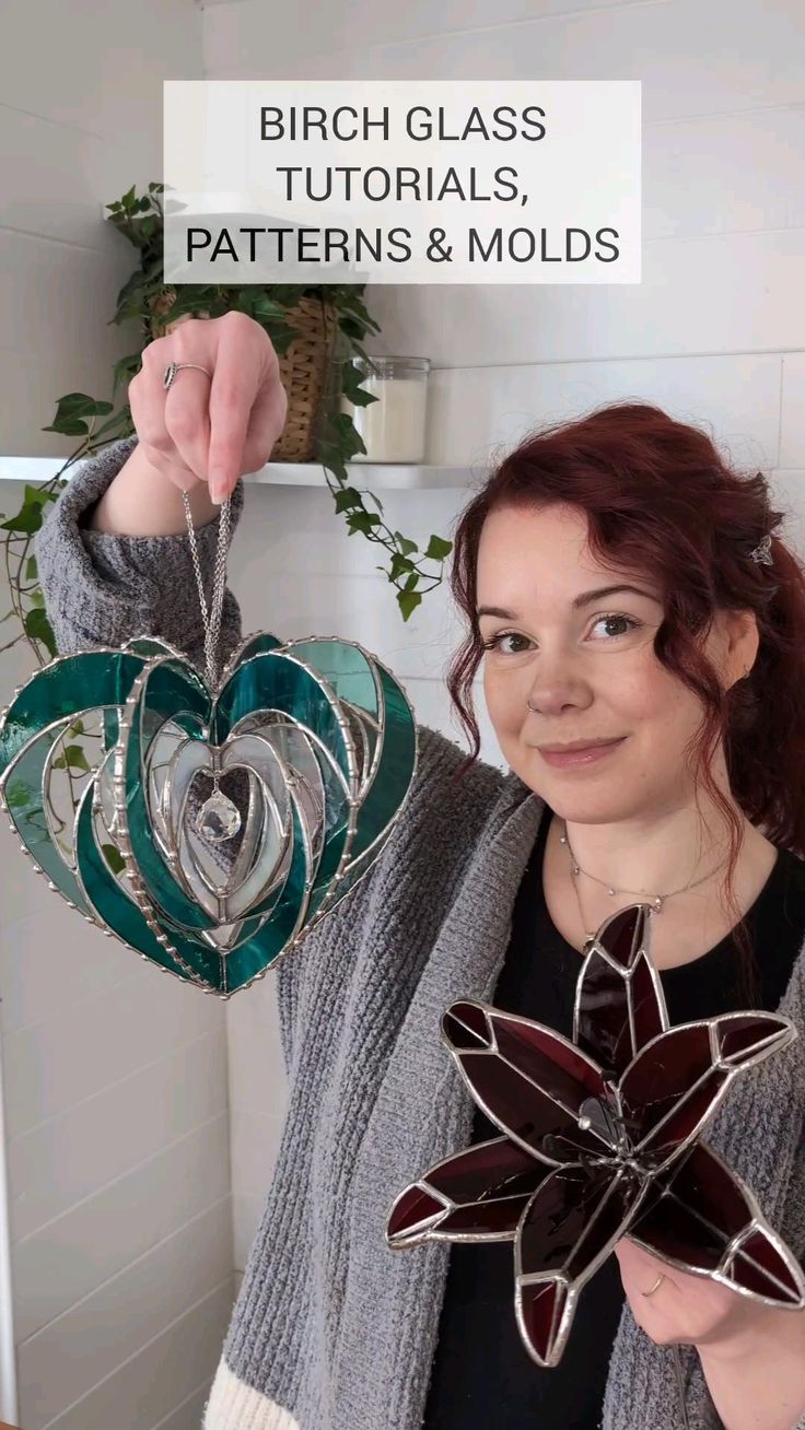 Stained glass patterns, tutorials, jig and mold by Birch Gla