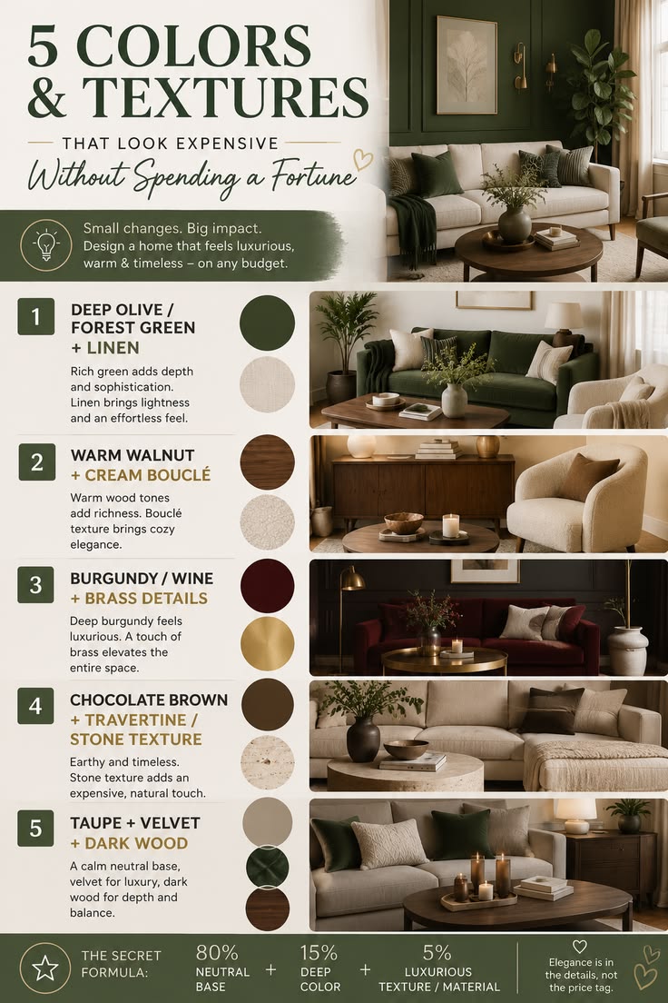 A luxurious-looking home is less about expensive furniture a