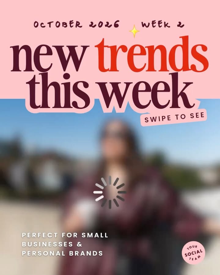 October visual trends - Week 2 ✨ and our templates that help