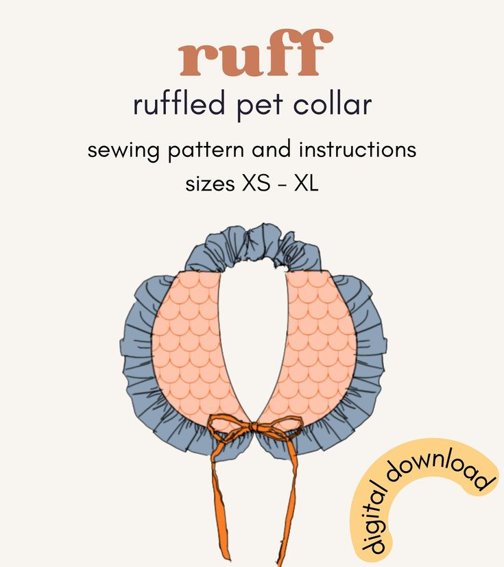 How cute will your pet look in this ruffled collar?! Ruff is