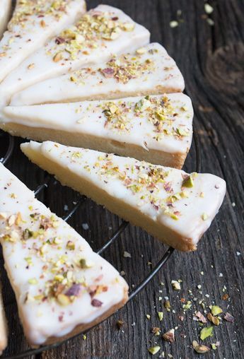 Lemon Pistachio Shortbread Cookies