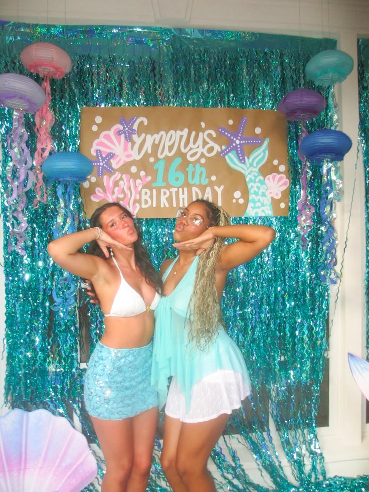 #underthesea #seaparty sweet16 party ideas