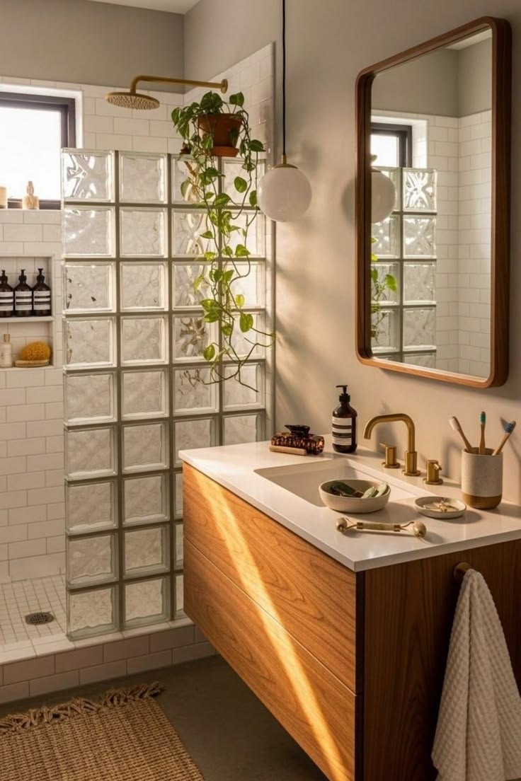 #sponsored Transform a tiny bath with clever lighting that f