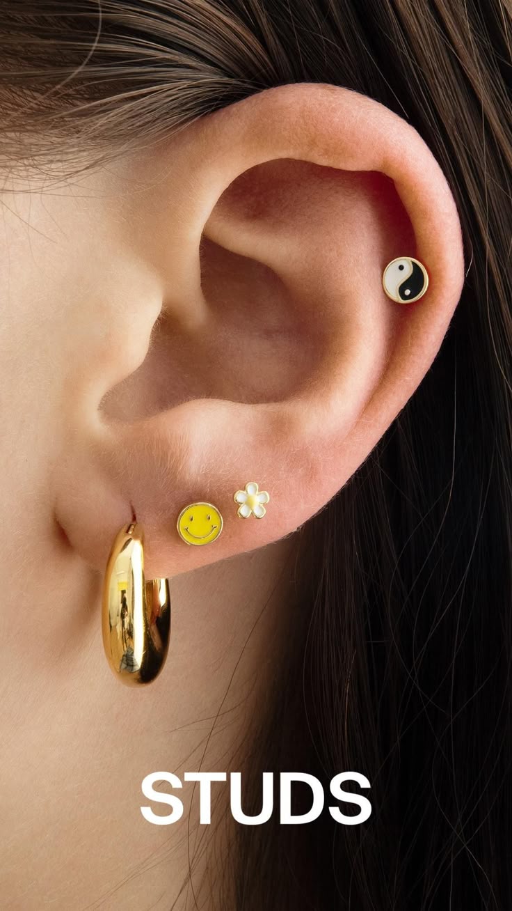 Shop our collection of hoops, huggies, cuffs, and stud earri
