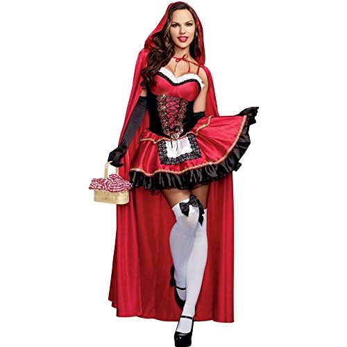 Dreamgirl Women’s Red Riding Hood Costume, Adult Halloween F