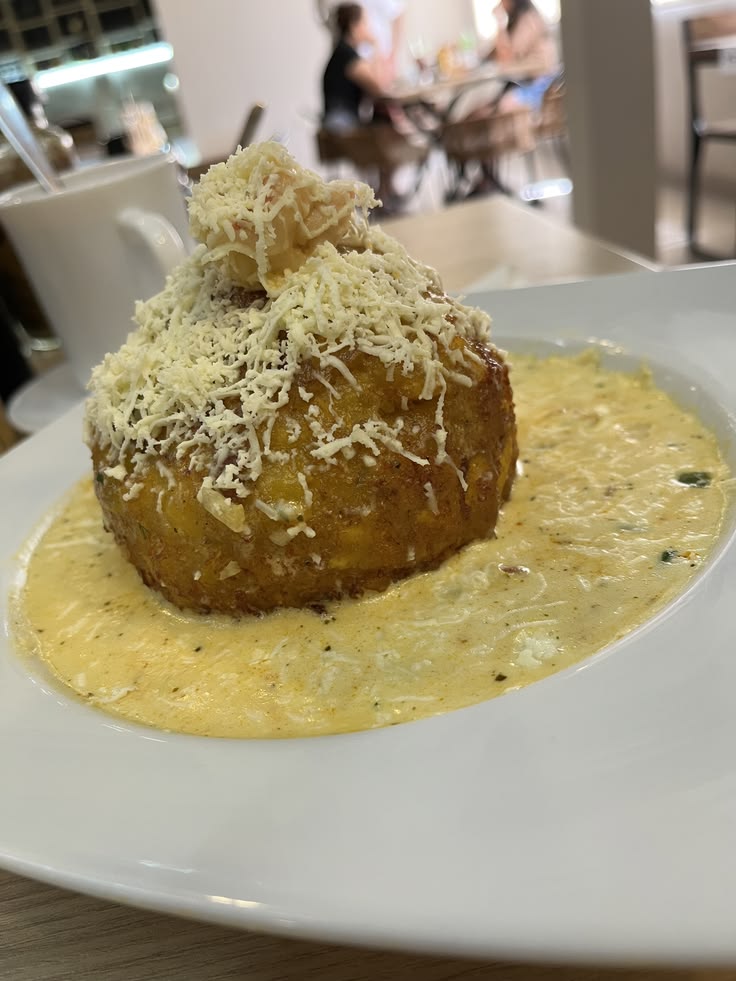 Lo mejor del mundo , un bolon de mariscos 💗😋
